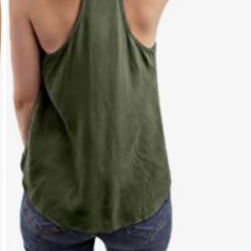 NWT Adjustable Spaghetti Racerback Tank Top - Picture 2 of 4